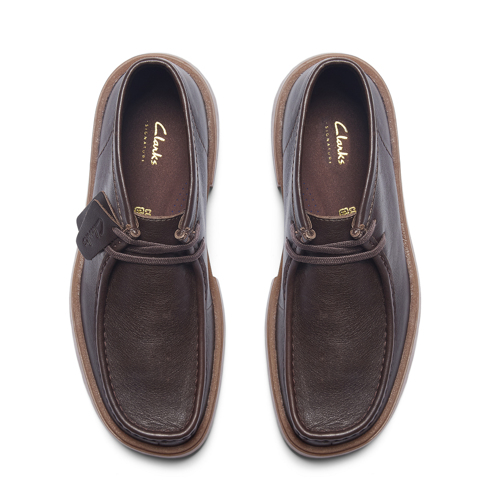 CLARKS</br>Clarks TORVIEW HI Ανδρικά Μποτάκια Καφέ Δέρμα CLARKS</br>Clarks TORVIEW HI Ανδρικά Μποτάκια Καφέ Δέρμα