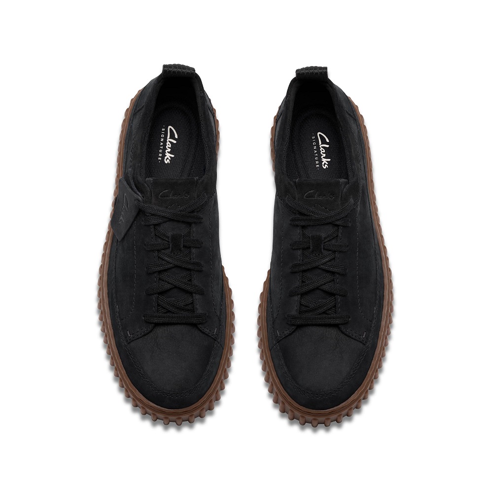 CLARKS</br>Clarks TORHILL LACE Ανδρικά Δετά Παπούτσια Μαύρο Δέρμα Nubuck