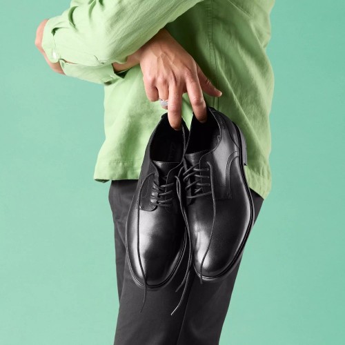 Clarks BANBURY DERBY Ανδρικά Δετά Παπούτσια Μαύρο Δέρμα