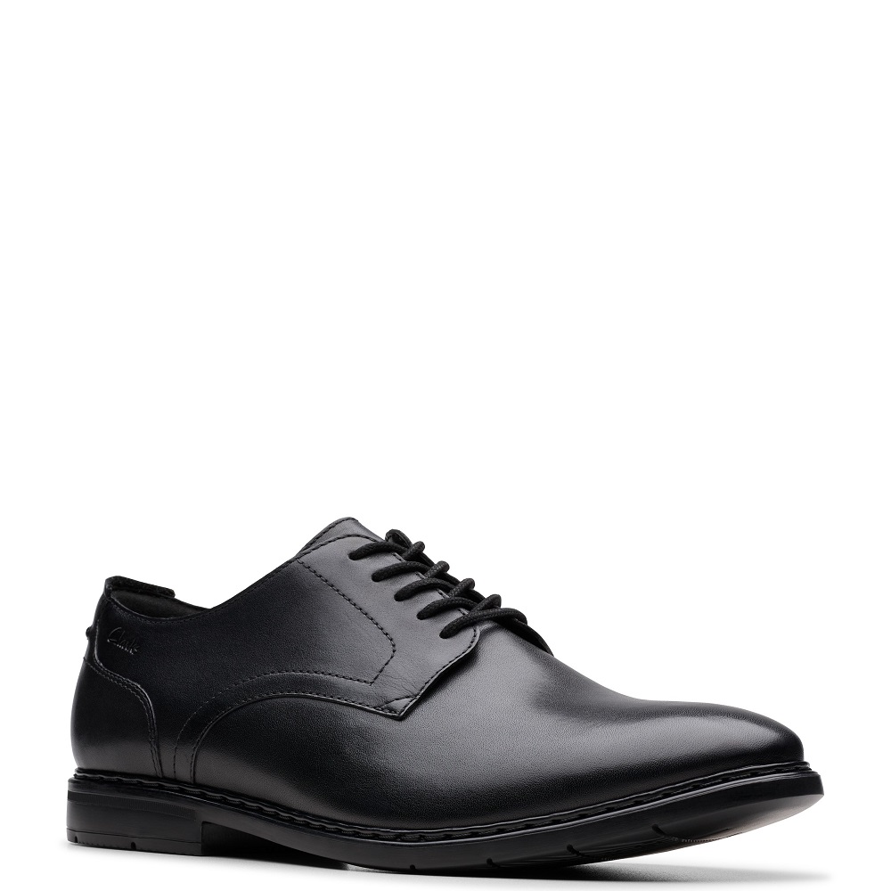 CLARKS</br>Clarks BANBURY DERBY Ανδρικά Δετά Παπούτσια Μαύρο Δέρμα CLARKS</br>Clarks BANBURY DERBY Ανδρικά Δετά Παπούτσια Μαύρο Δέρμα