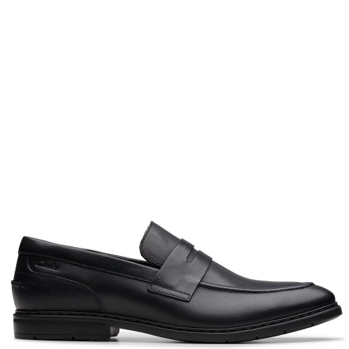 Clarks BANBURY LO Ανδρικά Μοκασίνια Μαύρο Δέρμα