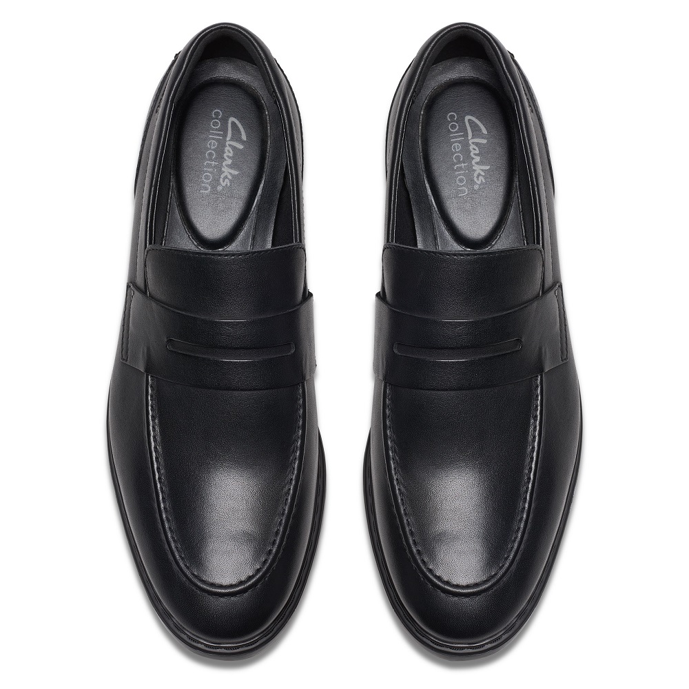 CLARKS</br>Clarks BANBURY LO Ανδρικά Μοκασίνια Μαύρο Δέρμα CLARKS</br>Clarks BANBURY LO Ανδρικά Μοκασίνια Μαύρο Δέρμα
