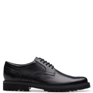 Clarks BERWICK LACE Ανδρικά Δετά Παπούτσια Μαύρο Δέρμα