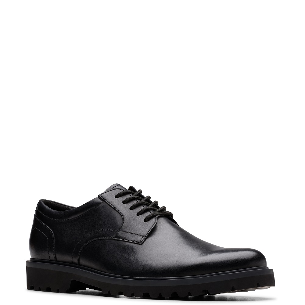 CLARKS</br>Clarks BERWICK LACE Ανδρικά Δετά Παπούτσια Μαύρο Δέρμα CLARKS</br>Clarks BERWICK LACE Ανδρικά Δετά Παπούτσια Μαύρο Δέρμα