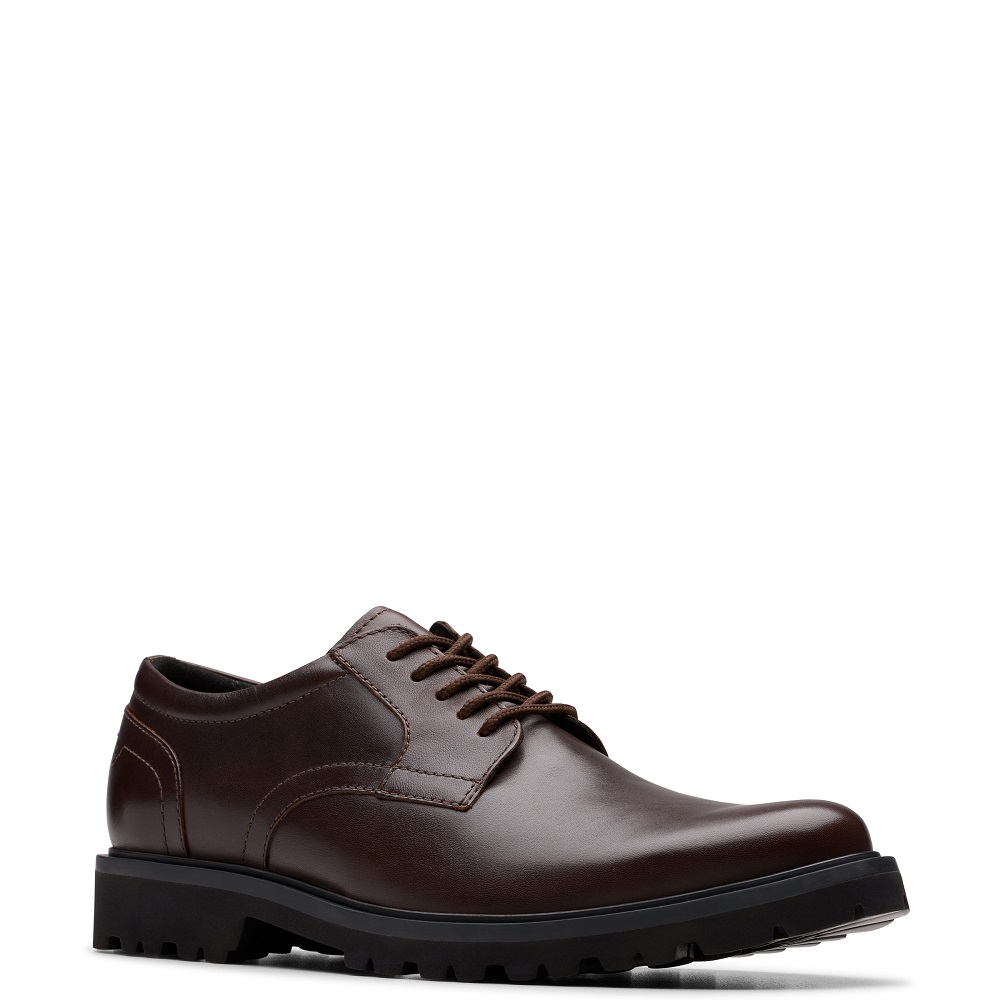 CLARKS</br>Clarks BERWICK LACE Ανδρικά Δετά Παπούτσια Καφέ Δέρμα CLARKS</br>Clarks BERWICK LACE Ανδρικά Δετά Παπούτσια Καφέ Δέρμα