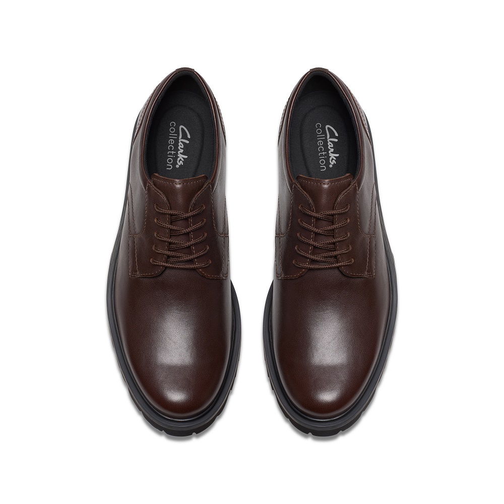 CLARKS</br>Clarks BERWICK LACE Ανδρικά Δετά Παπούτσια Καφέ Δέρμα CLARKS</br>Clarks BERWICK LACE Ανδρικά Δετά Παπούτσια Καφέ Δέρμα