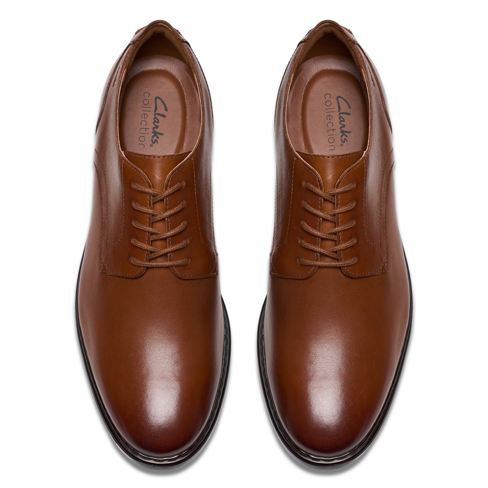 CLARKS</br>Clarks BANBURY DERBY Ανδρικά Δετά Παπούτσια Ταμπά Δέρμα CLARKS</br>Clarks BANBURY DERBY Ανδρικά Δετά Παπούτσια Ταμπά Δέρμα