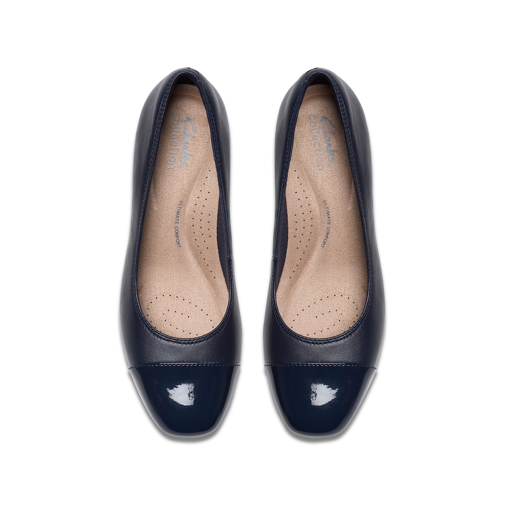 CLARKS</br>Clarks IRIDESSA MAY Γυναικείες Γόβες Μπλε Δέρμα