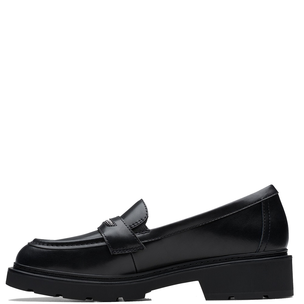 CLARKS</br>Clarks LAURYL STEP Γυναικεία Μοκασίνια Μαύρο Δέρμα CLARKS</br>Clarks LAURYL STEP Γυναικεία Μοκασίνια Μαύρο Δέρμα