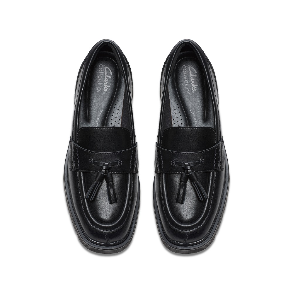CLARKS</br>Clarks LAURYL TASSEL Γυναικεία Μοκασίνια Μαύρο Δέρμα CLARKS</br>Clarks LAURYL TASSEL Γυναικεία Μοκασίνια Μαύρο Δέρμα