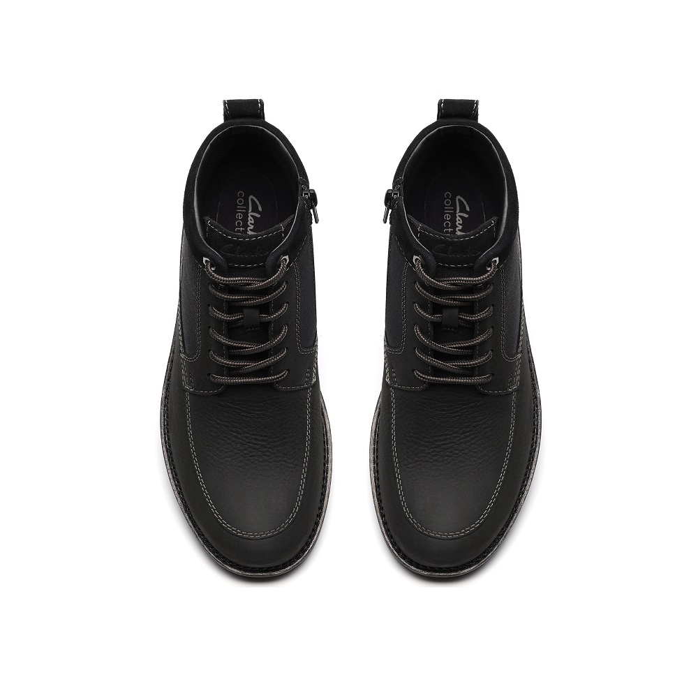 CLARKS</br>Clarks MAPLEWALK RISE Ανδρικά Μποτάκια Αδιάβροχα Μαύρο Δέρμα CLARKS</br>Clarks MAPLEWALK RISE Ανδρικά Μποτάκια Αδιάβροχα Μαύρο Δέρμα