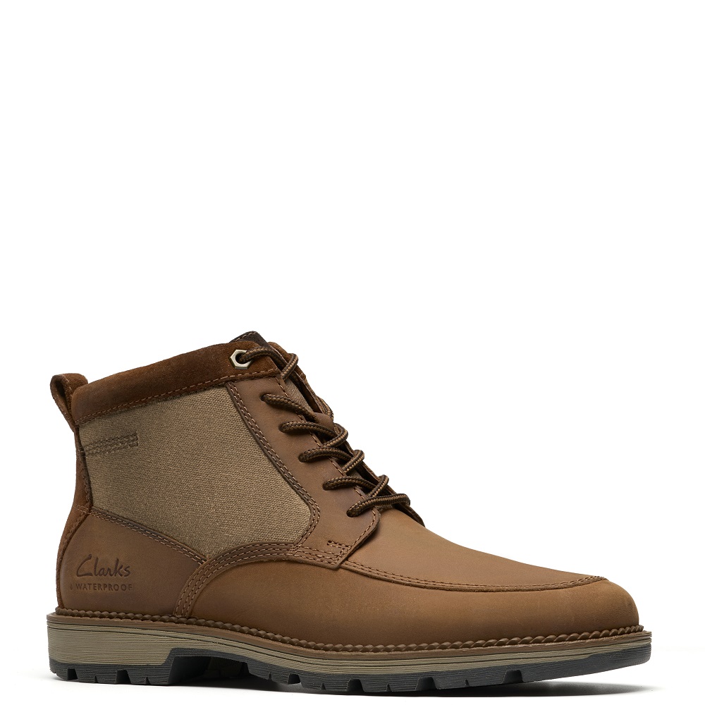 CLARKS</br>Clarks MAPLEWALK RISE Ανδρικά Μποτάκια Αδιάβροχα Ταμπά Δέρμα CLARKS</br>Clarks MAPLEWALK RISE Ανδρικά Μποτάκια Αδιάβροχα Ταμπά Δέρμα