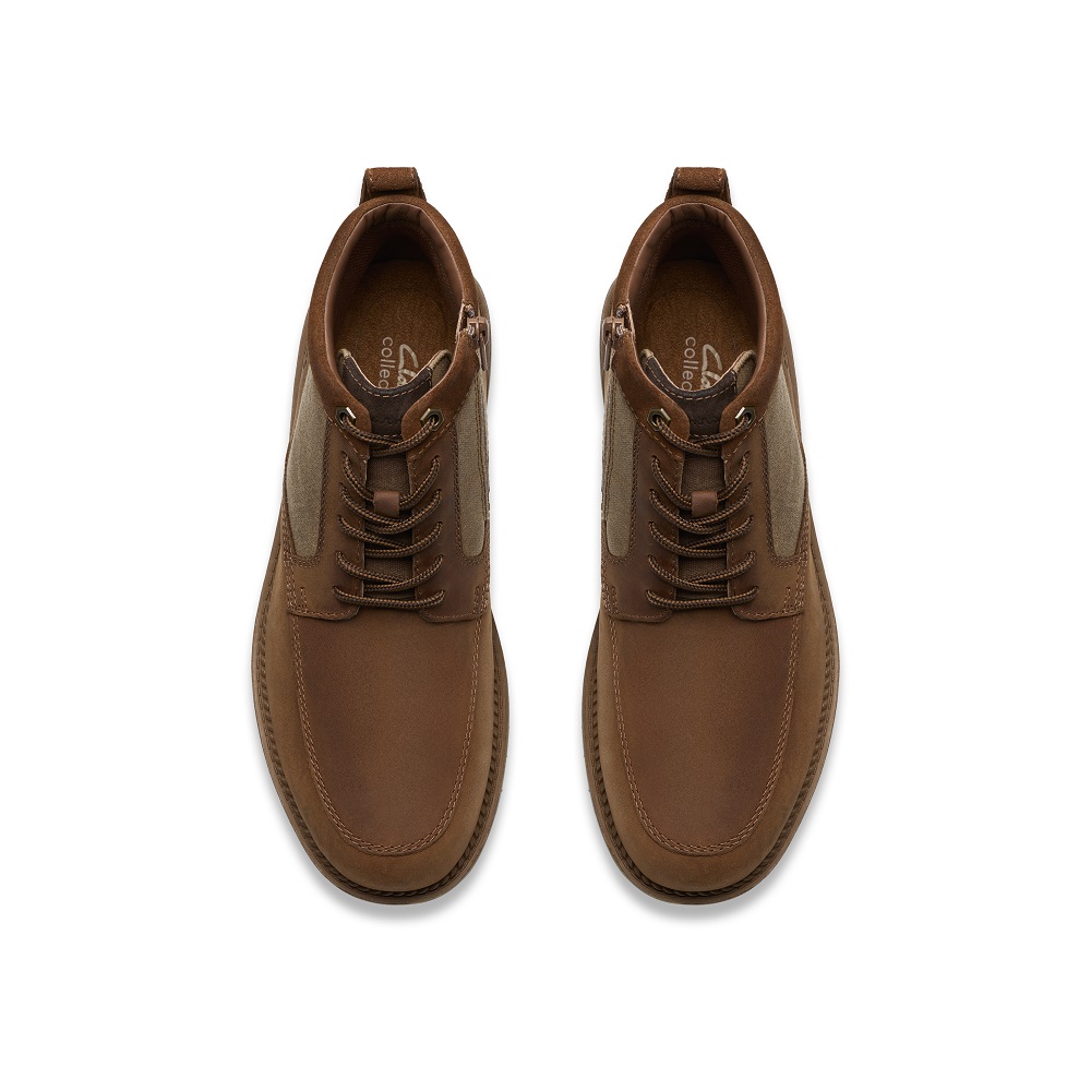 CLARKS</br>Clarks MAPLEWALK RISE Ανδρικά Μποτάκια Αδιάβροχα Ταμπά Δέρμα CLARKS</br>Clarks MAPLEWALK RISE Ανδρικά Μποτάκια Αδιάβροχα Ταμπά Δέρμα