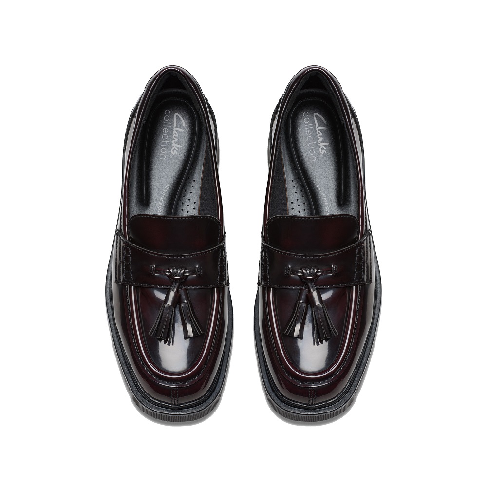 CLARKS</br>Clarks LAURYL TASSEL Γυναικεία Μοκασίνια Μπορντό Λουστρίνι CLARKS</br>Clarks LAURYL TASSEL Γυναικεία Μοκασίνια Μπορντό Λουστρίνι