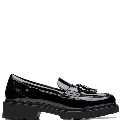 Clarks LAURYL TASSEL Γυναικεία Μοκασίνια Μαύρο Λουστρίνι Clarks LAURYL TASSEL Γυναικεία Μοκασίνια Μαύρο Λουστρίνι