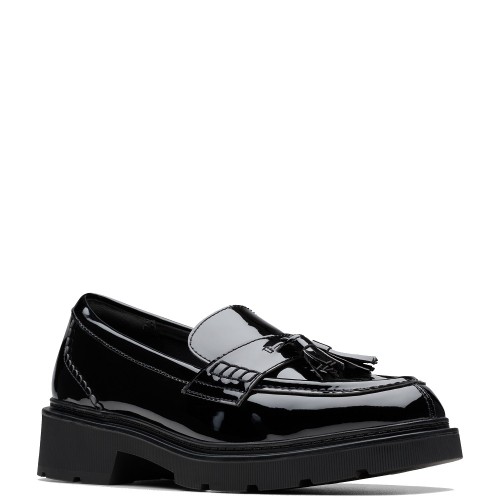 Clarks LAURYL TASSEL Γυναικεία Μοκασίνια Μαύρο Λουστρίνι Clarks LAURYL TASSEL Γυναικεία Μοκασίνια Μαύρο Λουστρίνι