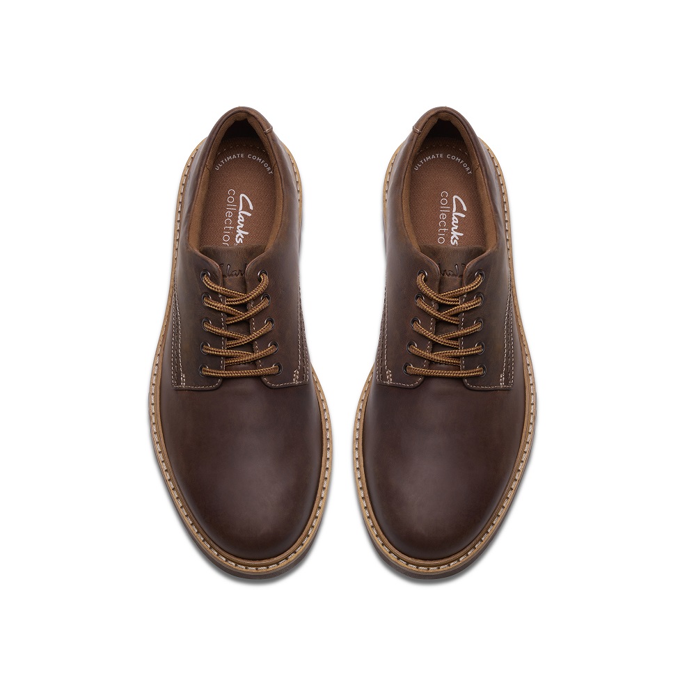 CLARKS</br>Clarks WELTRIDGE LOW Ανδρικά Δετά Παπούτσια Καφέ Δέρμα CLARKS</br>Clarks WELTRIDGE LOW Ανδρικά Δετά Παπούτσια Καφέ Δέρμα