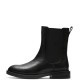 CLARKS</br>Clarks PREVIA TOP Γυναικεία Μποτάκια Chelsea Μαύρο Δέρμα