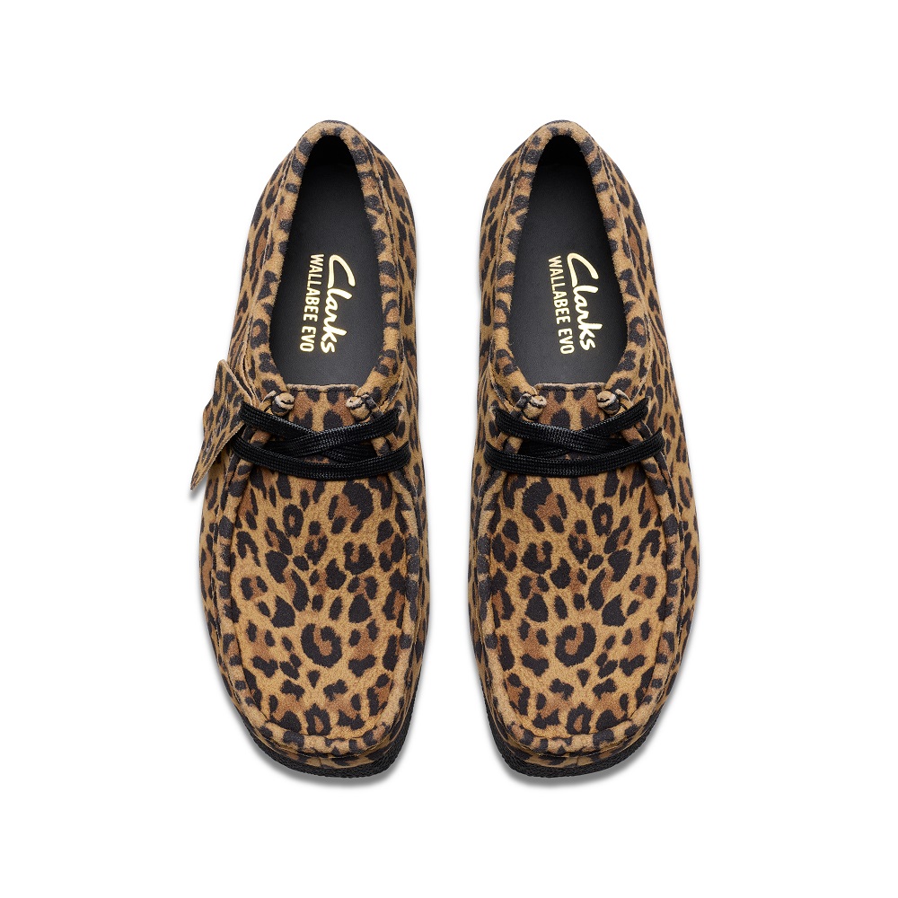 CLARKS</br>Clarks WALLABEE EVO SH Γυναικεία Casual Παπούτσια Leopard Suede CLARKS</br>Clarks WALLABEE EVO SH Γυναικεία Casual Παπούτσια Leopard Suede