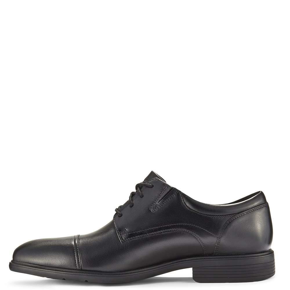 CLARKS</br>Clarks STEADWELL CAP Ανδρικά Δετά Παπούτσια Μαύρο Δέρμα CLARKS</br>Clarks STEADWELL CAP Ανδρικά Δετά Παπούτσια Μαύρο Δέρμα