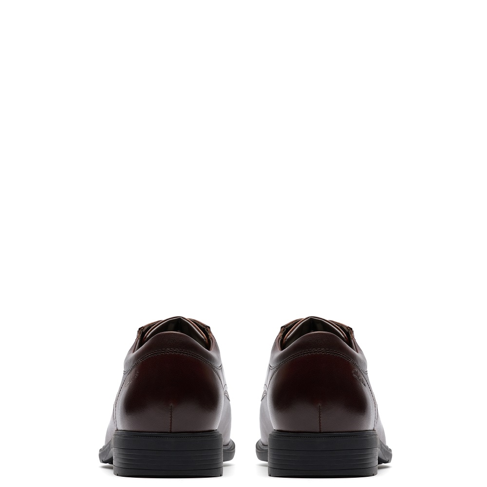 CLARKS</br>Clarks STEADWELL CAP Ανδρικά Δετά Παπούτσια Καφέ Δέρμα CLARKS</br>Clarks STEADWELL CAP Ανδρικά Δετά Παπούτσια Καφέ Δέρμα