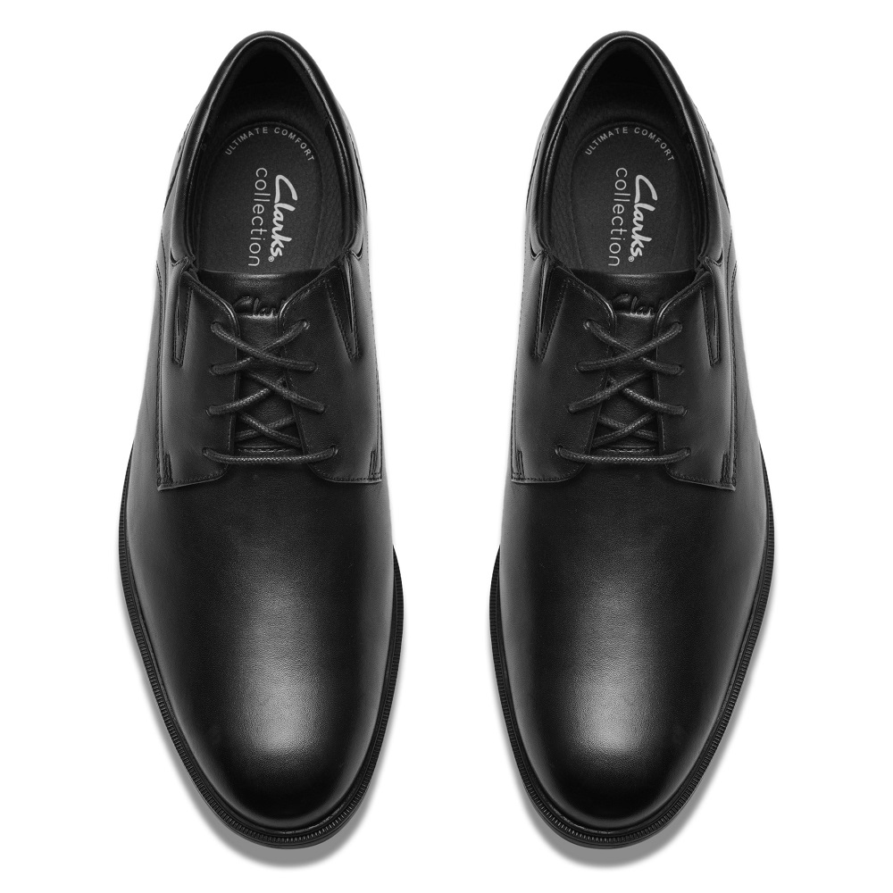 CLARKS</br>Clarks STEADWELL LACE Ανδρικά Δετά Παπούτσια Μαύρο Δέρμα CLARKS</br>Clarks STEADWELL LACE Ανδρικά Δετά Παπούτσια Μαύρο Δέρμα
