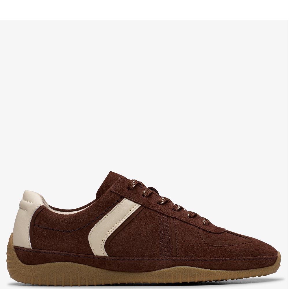 CLARKS</br>Clarks MERIDOR LO Γυναικεία Sneakers Καφέ Suede CLARKS</br>Clarks MERIDOR LO Γυναικεία Sneakers Καφέ Suede