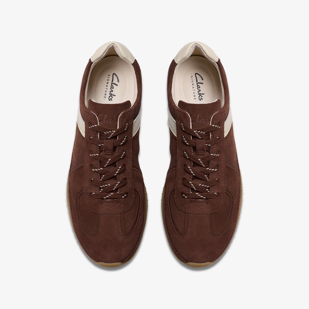CLARKS</br>Clarks MERIDOR LO Γυναικεία Sneakers Καφέ Suede CLARKS</br>Clarks MERIDOR LO Γυναικεία Sneakers Καφέ Suede