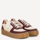 CLARKS</br>Clarks MAYHILL LACE Γυναικεία Sneakers Εκρού/Μπορντό Δέρμα CLARKS</br>Clarks MAYHILL LACE Γυναικεία Sneakers Εκρού/Μπορντό Δέρμα