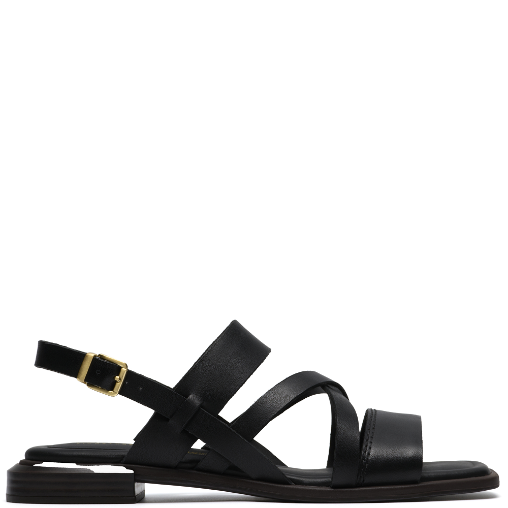 CLARKS</br>Clarks ARIANY STRAP Γυναικεία Σανδάλια Μαύρο Δέρμα