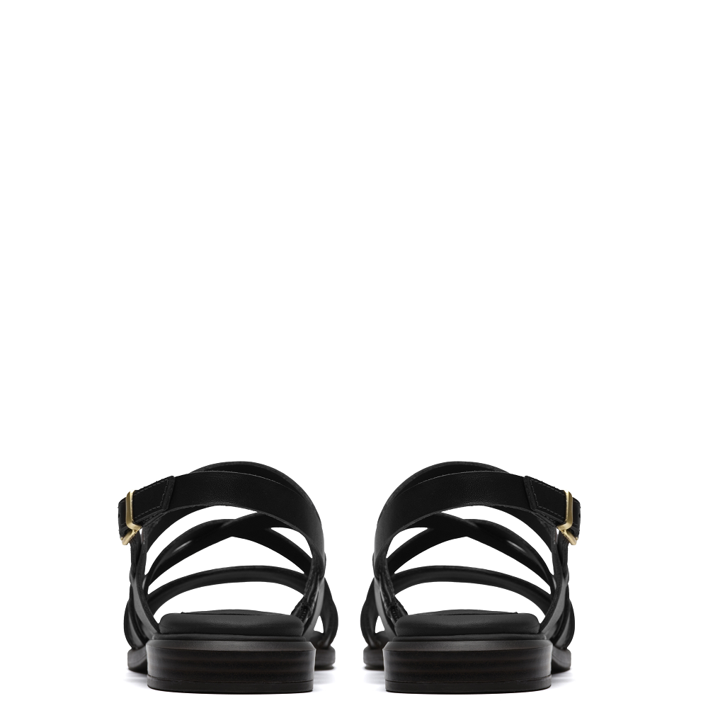 CLARKS</br>Clarks ARIANY STRAP Γυναικεία Σανδάλια Μαύρο Δέρμα