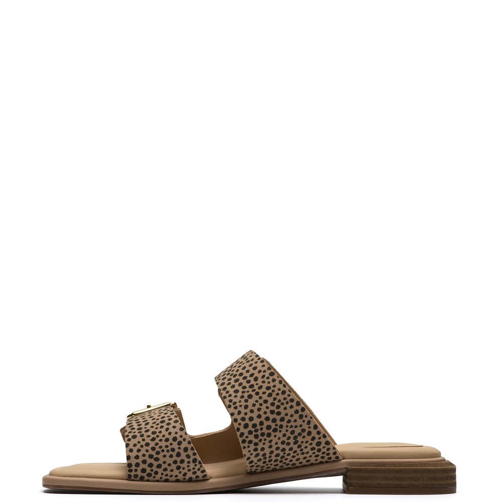 CLARKS</br>Clarks ARIANY BAY Γυναικεία Mules Μπεζ Animal Suede