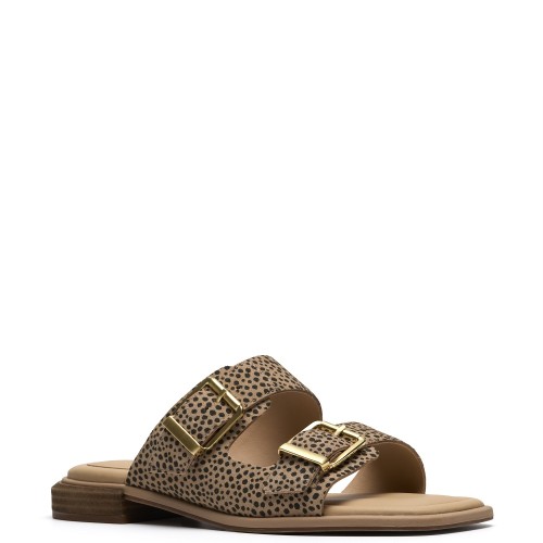 Clarks ARIANY BAY Γυναικεία Mules Μπεζ Animal Suede