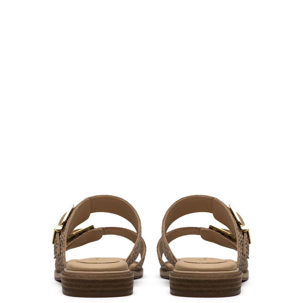 CLARKS</br>Clarks ARIANY BAY Γυναικεία Mules Μπεζ Animal Suede