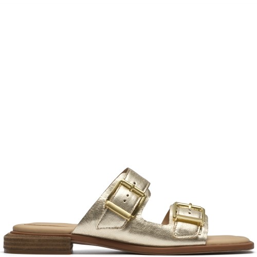 Clarks ARIANY BAY Γυναικεία Mules Χρυσό Δέρμα