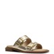 CLARKS</br>Clarks ARIANY BAY Γυναικεία Mules Χρυσό Δέρμα