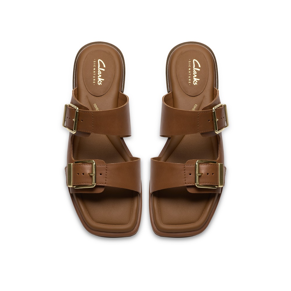 CLARKS</br>Clarks ARIANY BAY Γυναικεία Mules Ταμπά Δέρμα