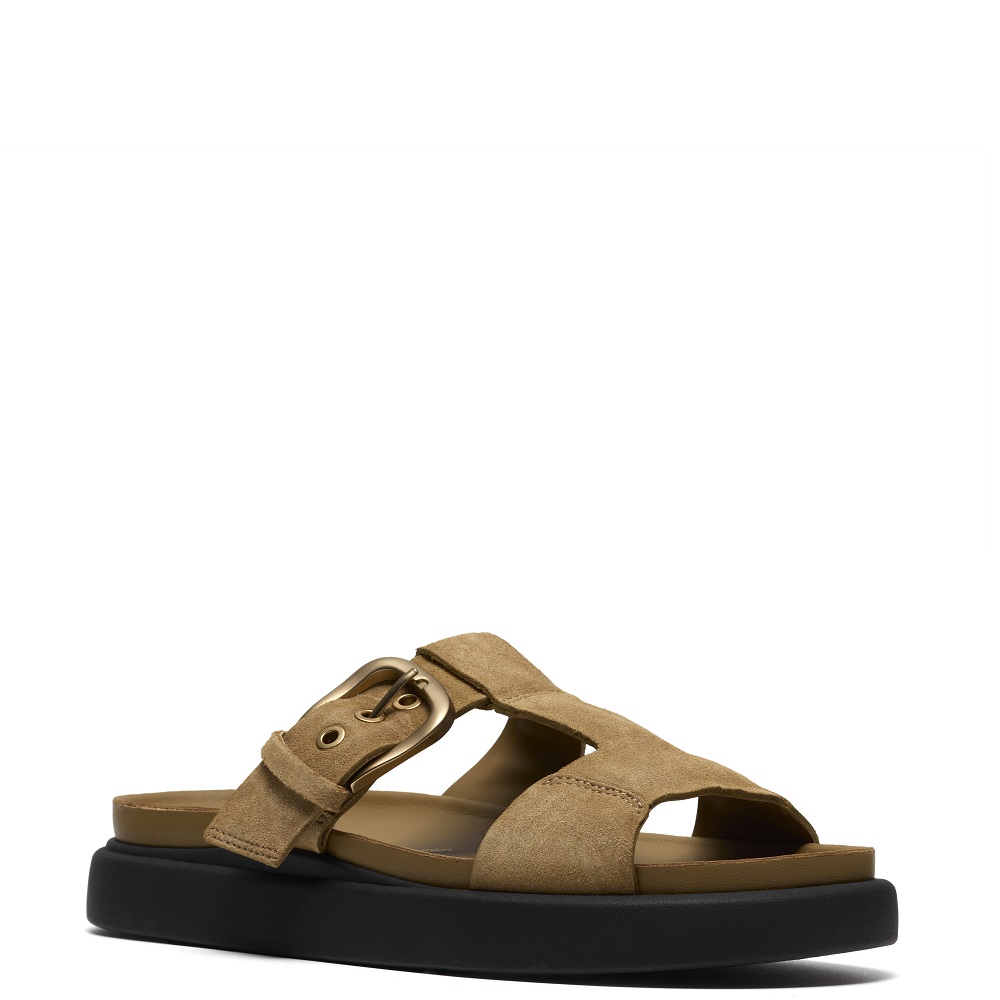 CLARKS</br>Clarks ARISTELLA WEST Γυναικεία Σανδάλια Μπεζ Suede