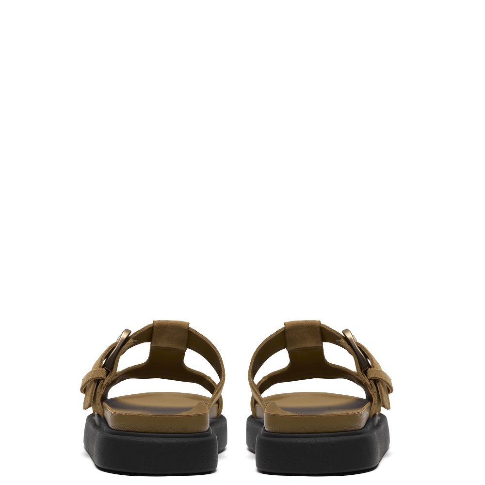 CLARKS</br>Clarks ARISTELLA WEST Γυναικεία Σανδάλια Μπεζ Suede