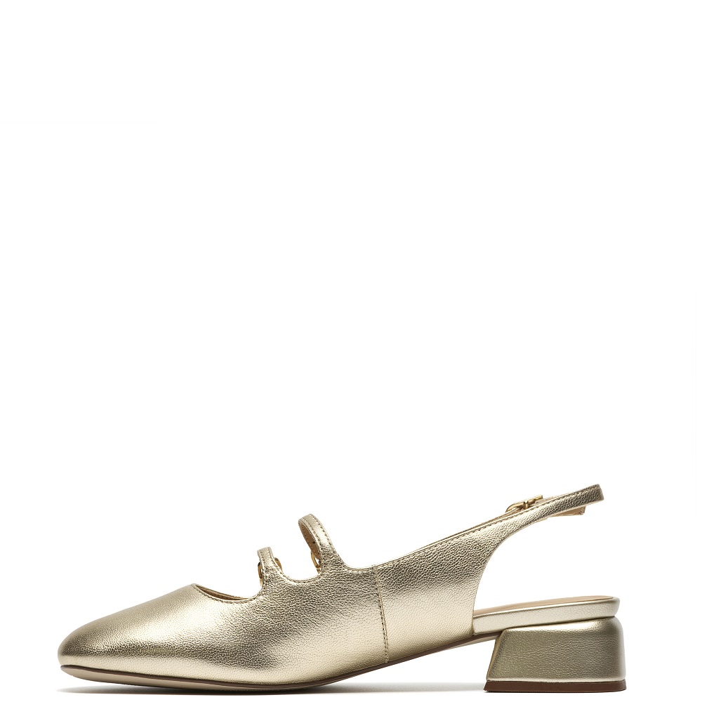 CLARKS</br>Clarks DAISS30 DAZZ Γυναικεία Sligback Χρυσό Δέρμα CLARKS</br>Clarks DAISS30 DAZZ Γυναικεία Sligback Χρυσό Δέρμα