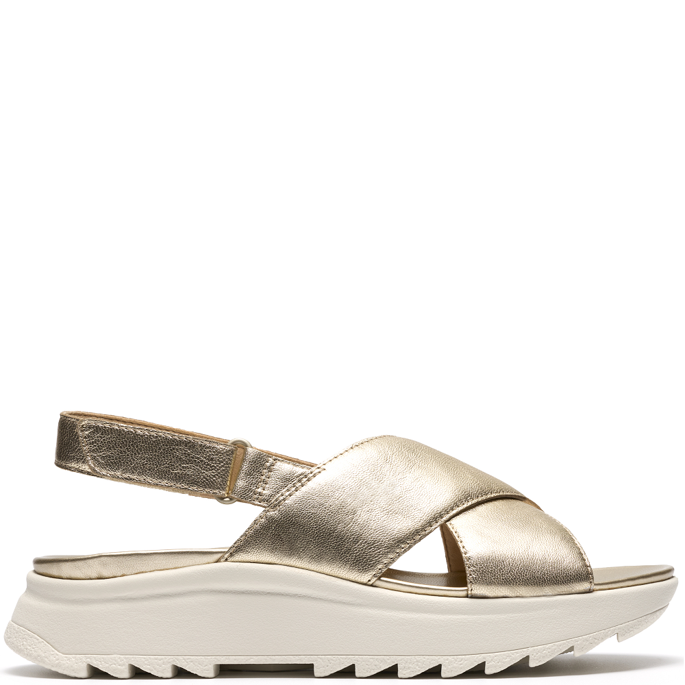 CLARKS</br>Clarks DASHLITE WISH Γυναικεία Σανδάλια Χρυσό Δέρμα