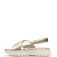 CLARKS</br>Clarks DASHLITE WISH Γυναικεία Σανδάλια Χρυσό Δέρμα