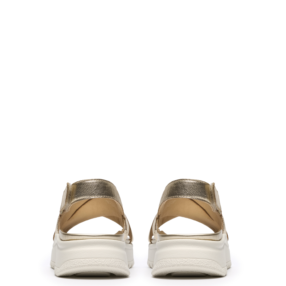 CLARKS</br>Clarks DASHLITE WISH Γυναικεία Σανδάλια Χρυσό Δέρμα