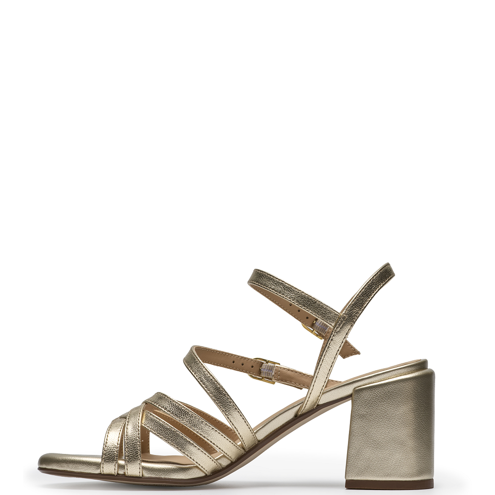 CLARKS</br>Clarks EZORIA STRAP Γυναικεία Πέδιλα Χρυσό Δέρμα