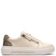 CLARKS</br>Clarks HOLLYROSE ZIP Γυναικεία Sneakers Εκρού Πολύχρωμο Δέρμα