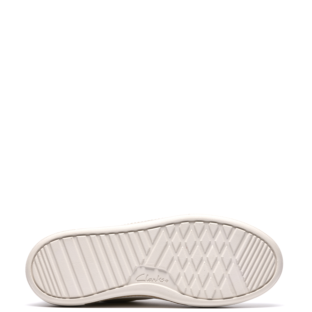 CLARKS</br>Clarks HOLLYROSE ZIP Γυναικεία Sneakers Εκρού Πολύχρωμο Δέρμα