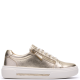 CLARKS</br>Clarks HOLLYROSE ZIP Γυναικεία Sneakers Χρυσό Δέρμα