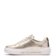 CLARKS</br>Clarks HOLLYROSE ZIP Γυναικεία Sneakers Χρυσό Δέρμα