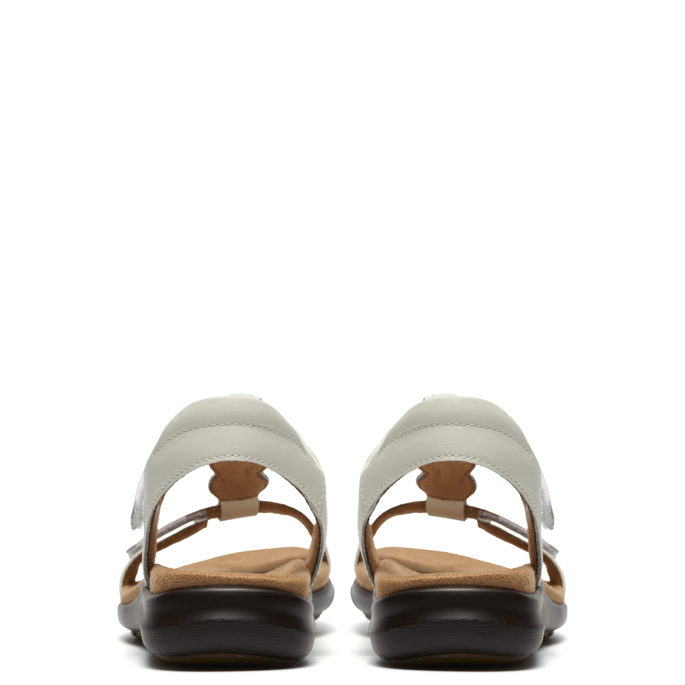 CLARKS</br>Clarks KITLY GEM Γυναικεία Σανδάλια Λευκό Δέρμα