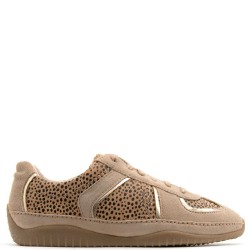 CLARKS</br>Clarks MERIDOR LO Γυναικεία Sneakers Μπεζ Animal Suede